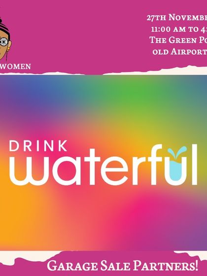 Thanks to Drink Waterful for keeping everyone hydrated with their all-natural fruit drink mixes at our Garage Sale.