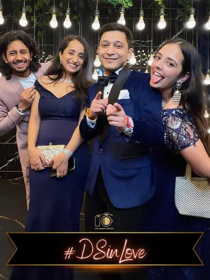 Goofy, fun, and full of life! This group is having the best time making memories at the #DSinLove cocktail party.