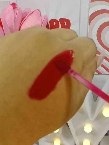 Another swatch of my long-lasting, hydrating lip tint. It provides a burst of fresh color and nourishment.