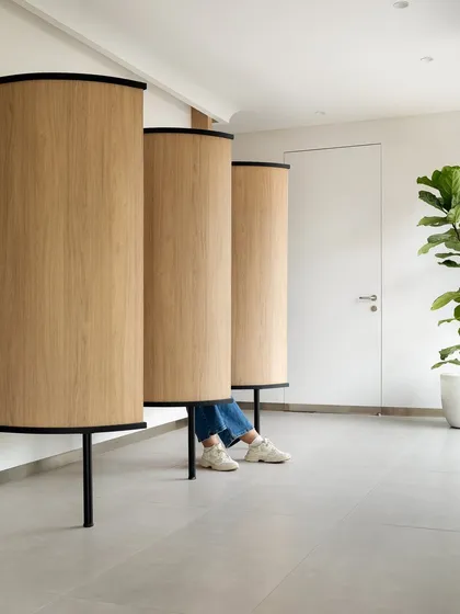 Designing a waiting area for a plastic surgery clinic requires a balance of comfort and privacy. I created distinct, partitioned areas to ensure post-treatment patients feel at ease during a vulnerable time.