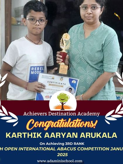 Achievers Destination Academy - Mental Math & Speed Calculation Our Star Achievers: Competition Winners & Graduates photo 44