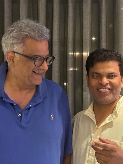 With film producer Boney Kapoor. After the procedure, it is wonderful to connect as friends. I believe anything is possible with the right mindset.