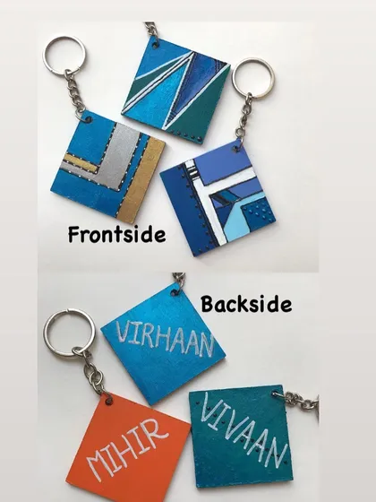 I love making things that are both beautiful and useful, like these personalised keychains. In my DIY craft sessions, you can learn to make your own, with custom names or words on the back. They make for wonderful, heartfelt gifts.