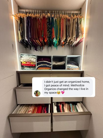 "I didn't just get an organized home, I got peace of mind." This feedback gets to the heart of our mission. We organize spaces to create mental clarity.