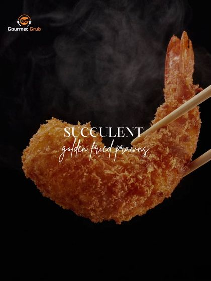 For seafood lovers, we offer succulent golden fried prawns, coated in a crispy batter and fried to perfection.