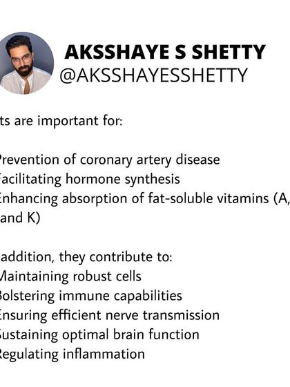 Fats are not the enemy. Our bodies require a minimum daily intake of essential fats for hormone synthesis, vitamin absorption, and brain function. I explain the different types of fats and how to include healthy ones in your diet.