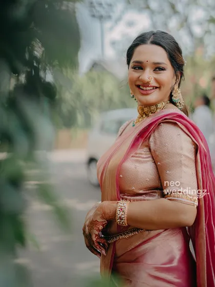 A candid, happy moment captured on camera. This is the kind of effortless beauty I strive to create for every client.