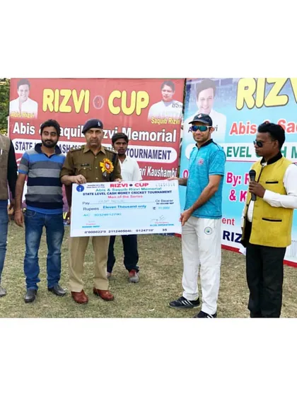 Rajat Paliwal, one of our senior players, was named Man of the Tournament for his consistent performance. His leadership and skill are an inspiration to our younger players.
