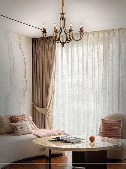 This image shows the same classic chandelier as in ID 37, emphasizing its role in creating a harmonious and luxurious living space. It's a testament to how exceptional artistry meets the finest materials.