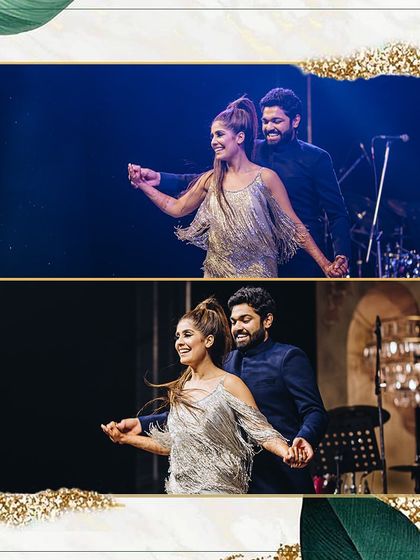 More happy faces and kind words from a couple whose sangeet we had the pleasure of choreographing.