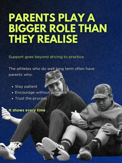 Parents are a critical part of an athlete's success. I guide parents on how to provide patient, encouraging support without adding pressure, which helps their children trust the process and thrive.