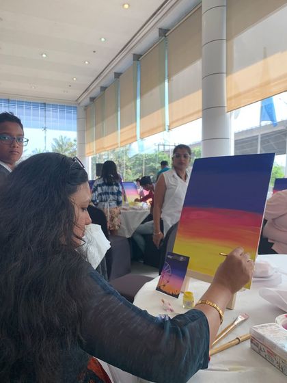 Paint Bar - Corporate Events & Team Building Classic Office Sip & Paint photo 86