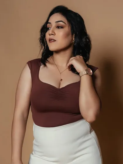 Soft hues, strong impressions. This chic, modern look features a neutral makeup palette with a focus on a flawless base and a defined, matte lip.