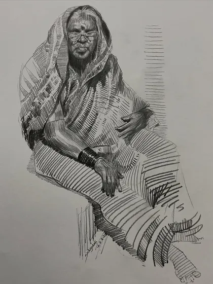 A collection of my figure drawing demonstrations from online classes and practice sessions. Each sketch is an opportunity to study the human form, capturing different poses, gestures, and scenes from daily life.