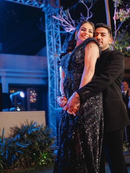 A beautiful pose from their engagement party dance. I choreograph for all pre-wedding events to get the celebration started early.