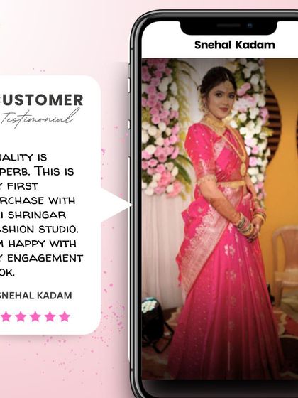 Customer testimonials like this make our day. Snehal was happy with her engagement look and found the quality of our rental jewellery to be superb.