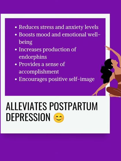 Postnatal yoga can also help alleviate symptoms of postpartum depression. It reduces stress and anxiety, boosts mood, and encourages a positive self image.