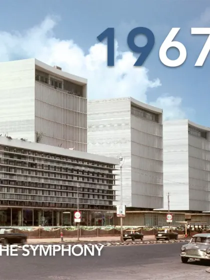 The original architectural symphony of Shivsagar Estate as it stood in 1967, a benchmark for modernism in Mumbai.