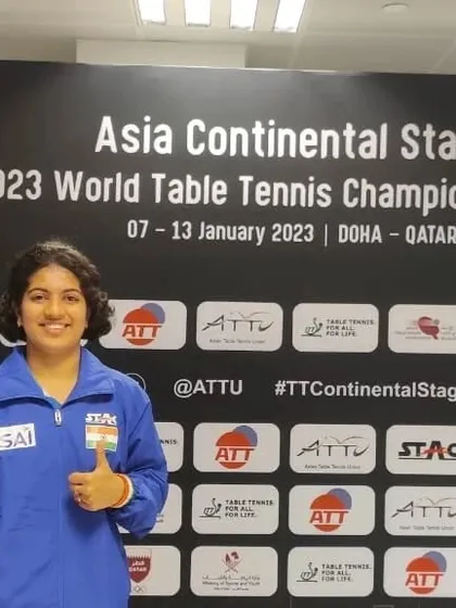 A proud moment as Swastika qualifies for the World Table Tennis Championship Finals at the Asia Continental Stage in Doha, Qatar. This is a huge step and a result of years of focused training.