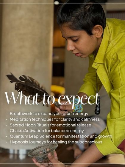 What to expect from Prana Poetry? You will explore themes like breath as a gateway to self-discovery, sacred moon rituals, and hypnosis journeys for healing the subconscious.