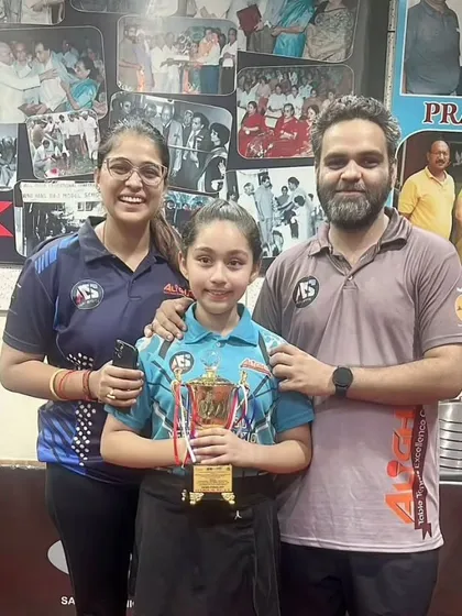 A good start to the session at the Delhi State Ranking Tournament. Our players with their trophies and proud coaches.