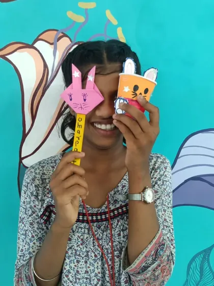 The story never ends with the last page. After a session about bunnies symbolizing hope and new beginnings, the children at our Library of Flowers brought the theme to life with these adorable crafts. This is how we connect stories to creativity, confidence, and connection.
