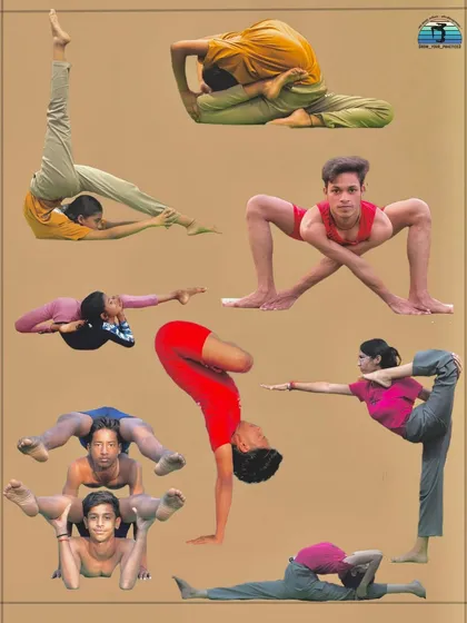 Sweat is proof of dedication. This collage features several of my students, including myself, in poses that we refine for performance and competition.