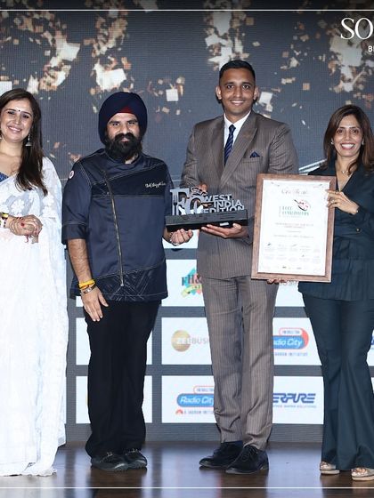 A moment of pride as we receive the "Best Caterer of the Year" award at the Food Connoisseurs India Convention 2025, West India Edition. This honour recognizes our commitment to culinary innovation.