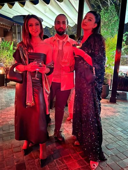 With my OGs. A night out with my closest friends is always good for the soul.