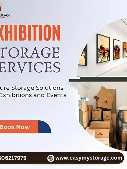 We offer secure storage services for exhibitions and events. Safely store your art, booth materials, and other gear with us between shows.