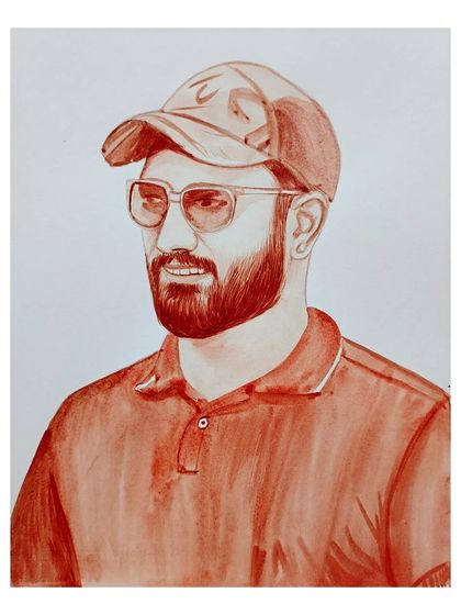 Sharan Ediga - Custom Portrait Art Blood Portraits: Your Story in Art photo 61