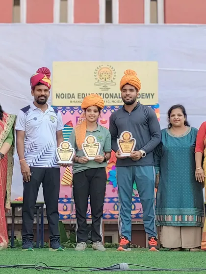 Honoring my players at school after they secured medals at the CBSE Nationals for both Kabaddi and Kho-Kho.