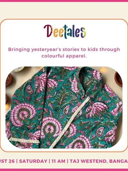 Deetales brings stories of yesteryear to life through colorful apparel, like this beautiful block-printed top.