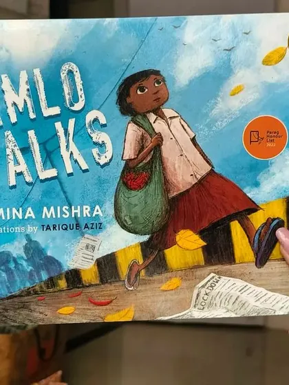 "Jamlo Walks" is a powerful and moving book that sheds light on the 2020 lockdown in India through a child's eyes. We select such books to help children understand complex realities through relatable narratives.
