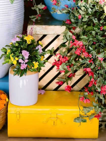 Vibrant Haldi & Mehendi Celebrations photo 67