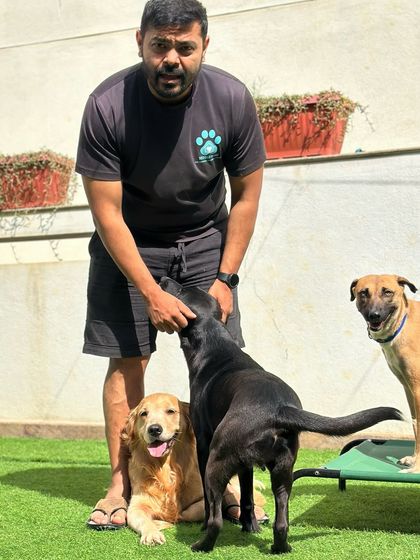 Me with my pack. This is my happy place.