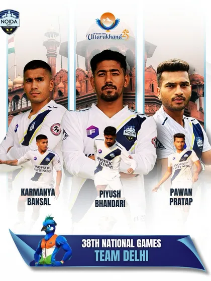 A massive congratulations to three of our players for their well-deserved selection to Team Delhi for the 38th National Games.