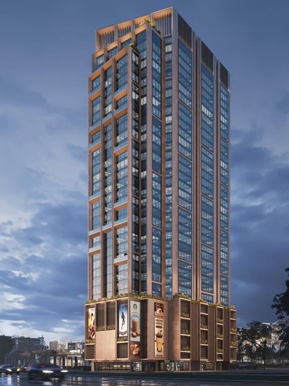 This commercial tower's massing strategy is built on the concept of stepping decks. This creates a cascading rhythm that gives the architecture a unique identity, optimizing vertical space while establishing a strong visual hierarchy from the street to the skyline.