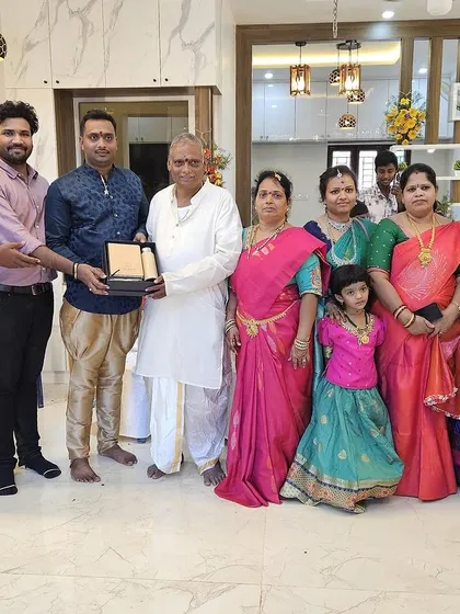 A duplicate image capturing the joy and celebration of a completed project with our clients.