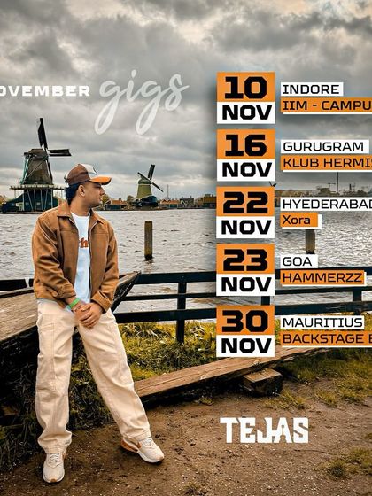 My gig schedule for November 2024, with stops in Indore, Gurugram, Hyderabad, Goa, and Mauritius. Check here to see if I'm coming to your city.