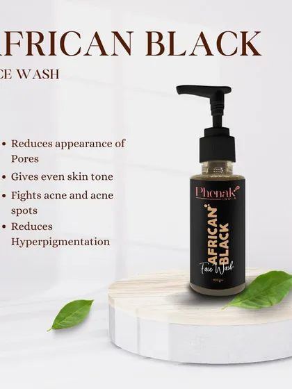 This is my African Black Face Wash, a key step in fighting acne and achieving clear skin. Its natural formula is designed to reduce pores, even out skin tone, and reduce hyperpigmentation.