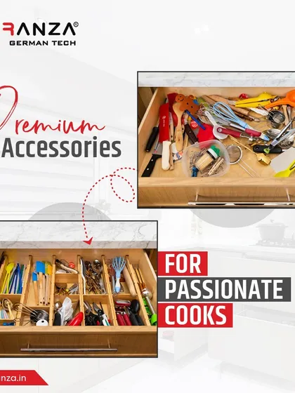 For passionate cooks, an organized drawer is essential. I replace the chaos of a cluttered drawer with a beautifully arranged wooden cutlery tray, making meal prep seamless.