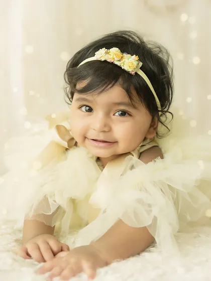 Another beautiful smile, showing the pure happiness of a 6-month-old.