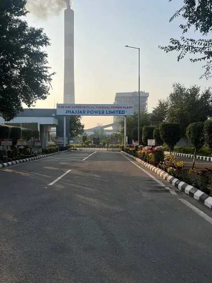 Another view of our work at the Jhajjar Power Limited entrance. Our designs create a green and welcoming approach to even the most industrial of sites, showcasing a commitment to environmental aesthetics.