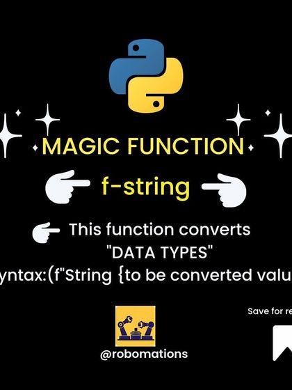 Discover the magic of the f-string in Python. This function is a powerful tool that helps you easily convert and embed different data types within a string.
