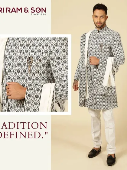 Embrace the perfect fusion of tradition and modernity with this stunning printed Indo-Western outfit. The matching stole adds a layer of elegance, designed to make you stand out at any occasion.