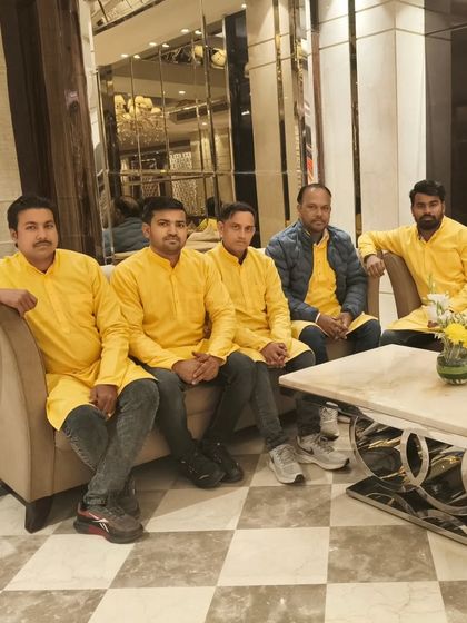 Another shot of my dedicated team of artists. We have been working together for years and share the same passion for mehandi.