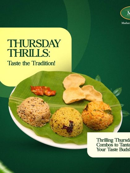 Thursday Thrills. Taste the tradition with our tantalizing rice combos.