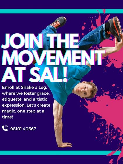 Join the movement at my studio. This graphic captures the expressive and athletic nature of our urban dance classes.