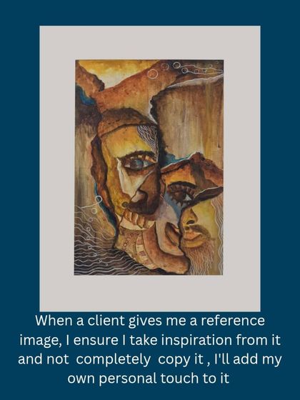 When a client gives me a reference image, I ensure I take inspiration from it but never copy it completely. I always add my own personal touch to make it original.